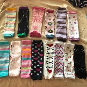 Baby legs leg warmers lot